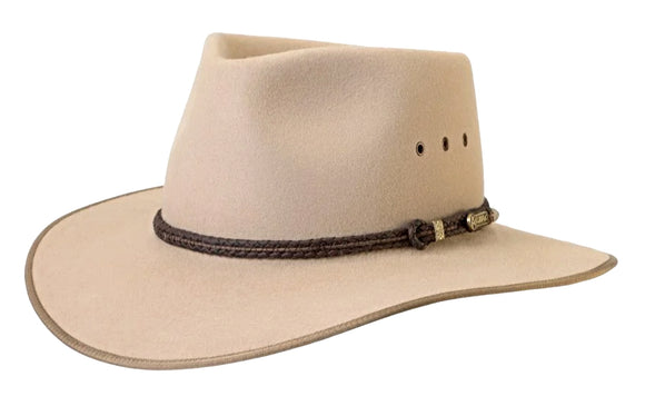Akubra 'Cattleman' Outback hat in Sand