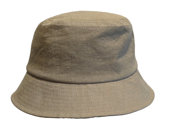 Avenel 100% Hemp Bucket hat in Taupe