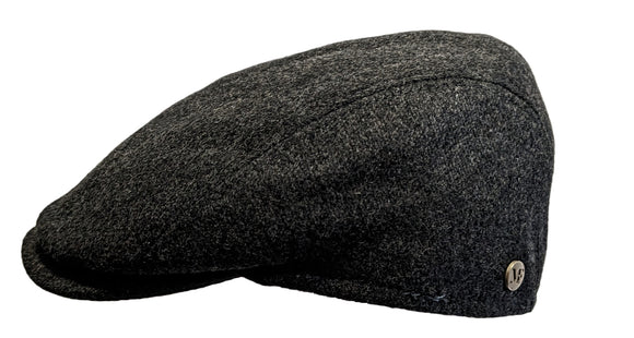 M Flechet Wool blend dark Grey flat cap