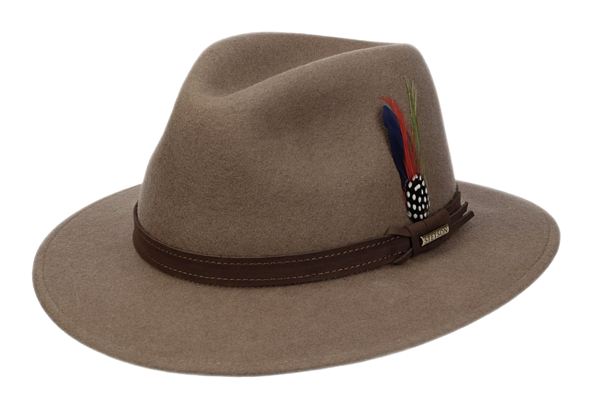 Stetson Traveller Woolfelt II – Cappello Fedora In Feltro Ripiegabile, Idrorepellente, Taglia XL - 4