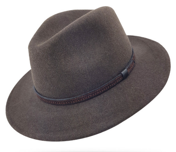 Stanton Packable Wool Fawn Fedora hat