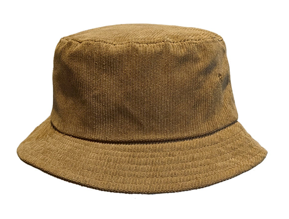 Avenel corduroy bucket hat in Camel