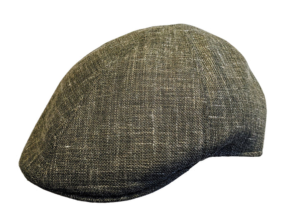 Cappellificio Biellese Summer Virgin Wool\Silk\Linen Blue ivy Tan flat cap