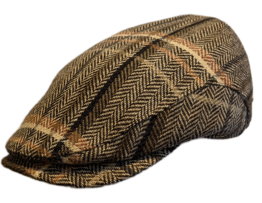 Fernandez & Roche Merino Wool Narrow profile drivers style flat cap in ...
