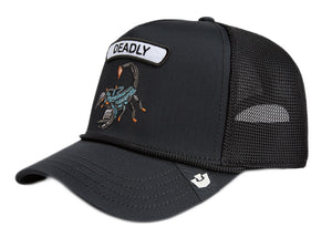 Goorin 'GB2 Deadly Scorp' Trucker cap in void (Black)
