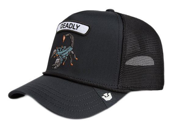 Goorin 'GB2 Deadly Scorp' Trucker cap in void (Black)
