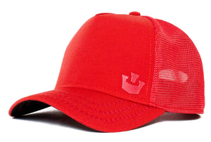 Goorin 'Gateway' Plain Trucker Style Baseball Cap in Red