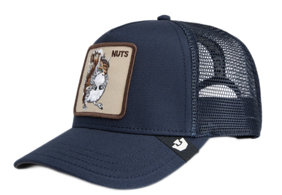 Goorin 'Nuts' Trucker Style Baseball Cap in Edge (Navy)