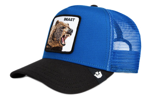 Goorin 'The Beat Bear' Trucker cap in Royal/Void