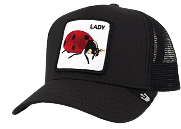 Goorin 'The Lady Bug' Trucker Style Baseball Cap in Black