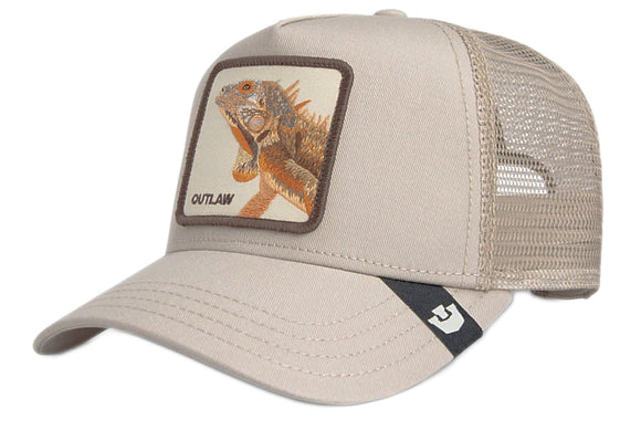 Goorin 'The Outlaw Lizard' Trucker Style Baseball Cap in Biscuit (Beige)