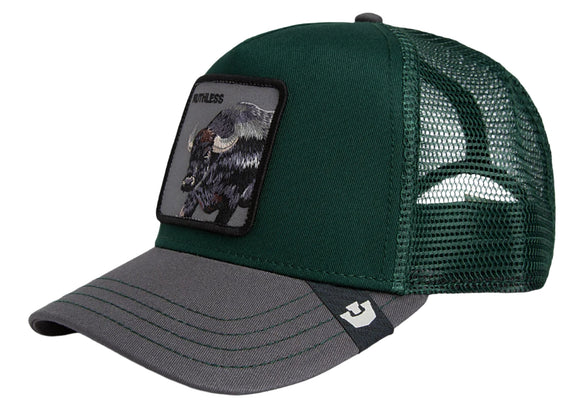 Goorin 'Two-Tone Buffalo' Trucker cap in Oil (Green)