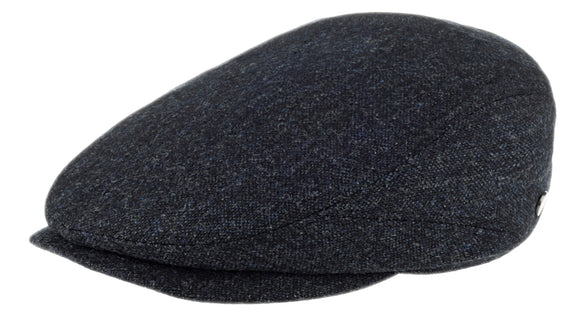 Lierys speckled Wool tweed drivers style flat cap