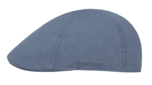 Stetson Texas Cotton 6 panel ivy shape flat cap in Blue