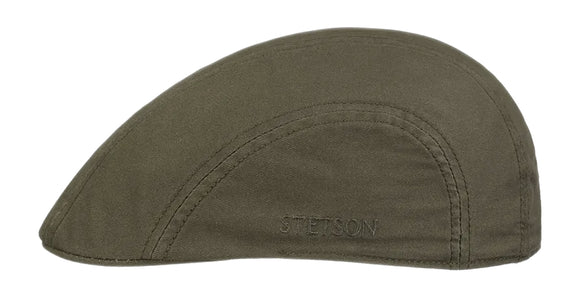 Stetson Cotton twill 6 Panel  Ivy flat cap in Olive