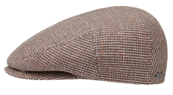 Stetson Textured weave Wool/Linen Beige tones flat cap