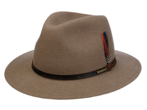 Stetson Traveller Wool felt casual Fedora hat in Beige