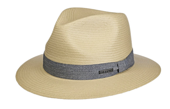 Stetson Viscose Summer Fedora hat in Natural