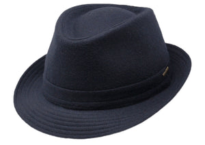 Stetson Virgin Wool blend  Semi-casual Navy Trilby hat