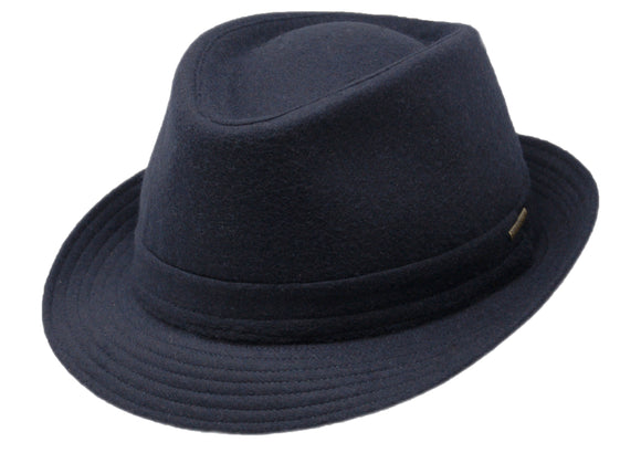 Stetson Virgin Wool blend  Semi-casual Navy Trilby hat