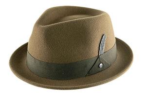 Stetson crushable Wool Camel Trilby hat