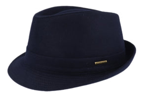 Stetson Virgin Wool blend  Semi-casual Navy Trilby hat