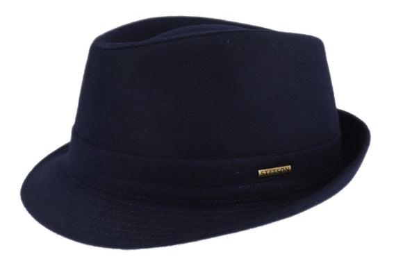 Stetson Virgin Wool blend  Semi-casual Navy Trilby hat