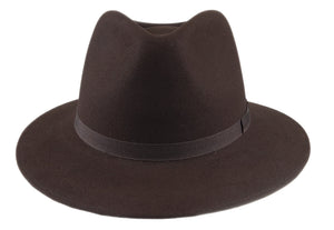 Tonak rollable fur felt Brown casual fedora hat