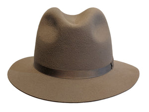 Tonak Fur felt crushable Beige casual fedora hat