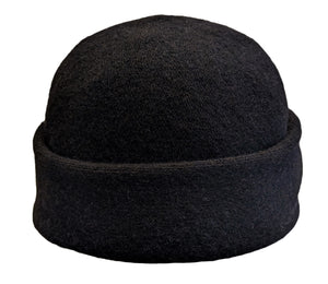 Tonak Merino Wool Docker style beanie in Black