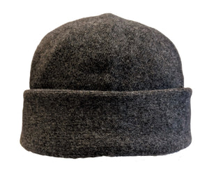 Tonak Merino Wool Docker style beanie in Mid Grey