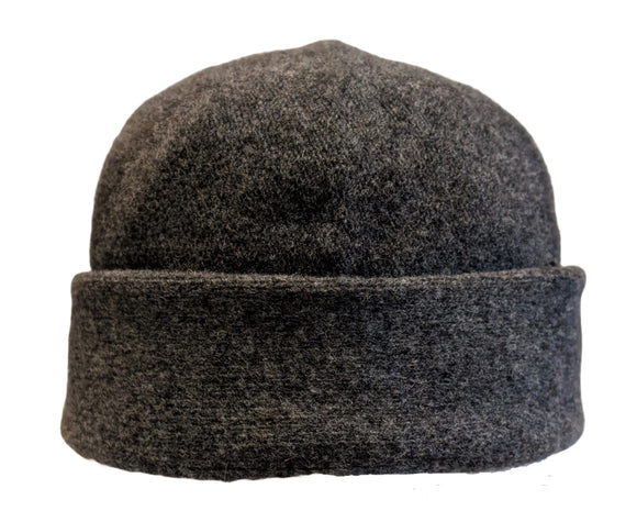 Tonak Merino Wool Docker style beanie in Mid Grey