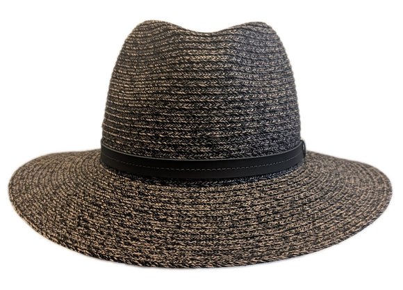 ooGee Kimberley Adventure Flexi braid Summer Fedora in Mix Charcoal