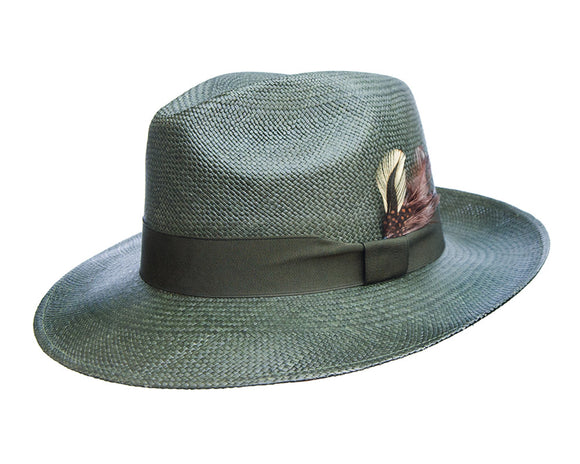 Camilo Grade 3 Olive Coloured Panama Hat