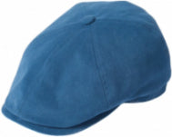 Failsworth Hudson Cotton Navy/Mint Baker boy cap