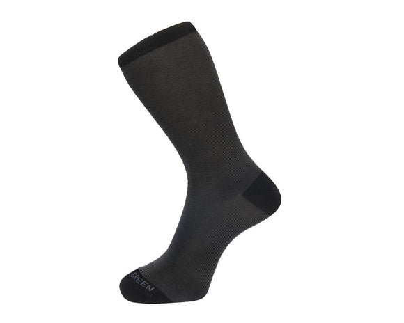 Fortis Green Men's Socks in Black Fine Stripes