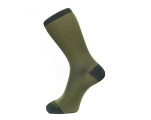 Fortis Green Men's Socks in Green Fine Stripes