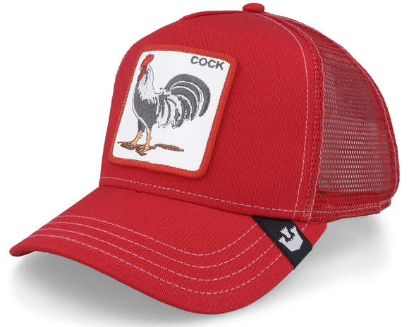 Goorin 'The Cock' Trucker Style Baseball Cap in Red