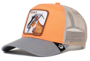 Goorin 'Goat' Trucker Style Baseball Cap in Coral