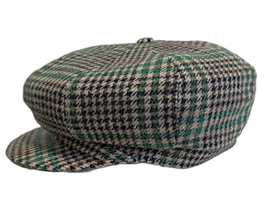 Grand Hatters house label Wool Unisex Newsboy Fawn/Green cap