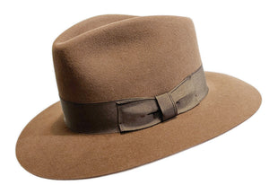 Magill 'Jonesy' Prestige fur felt Coffee Fedora hat