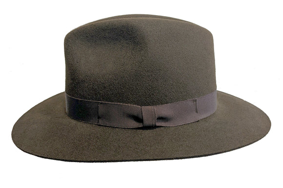 Magill 'Ultra light' fur felt Fedora Earth Brown hat