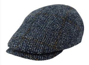 Stanton virgin Wool tweed Slate Blue ivy cap