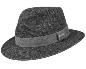 Stetson Traveller Summer Toyo Fedora in Charcoal