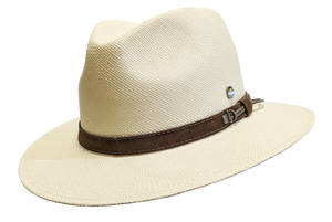 Vintimilla Grade 4 large brimmed Panama with leather band