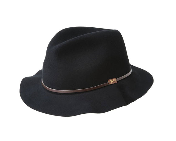 Bailey 'Jackman' Fedora in Black-(was $159.00)