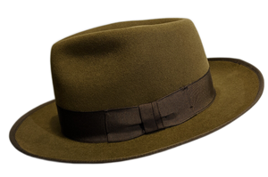 Magill 'Johnny D' Prestige fur felt Caramel Fedora hat
